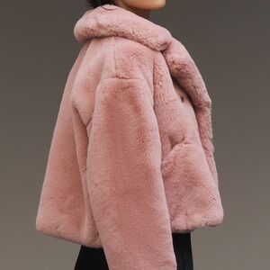 26 International Soft Pink Teddy Jacket
